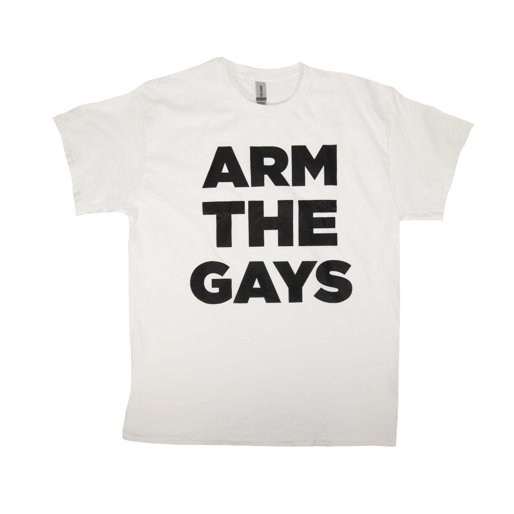 Arm The Gays Tee - White