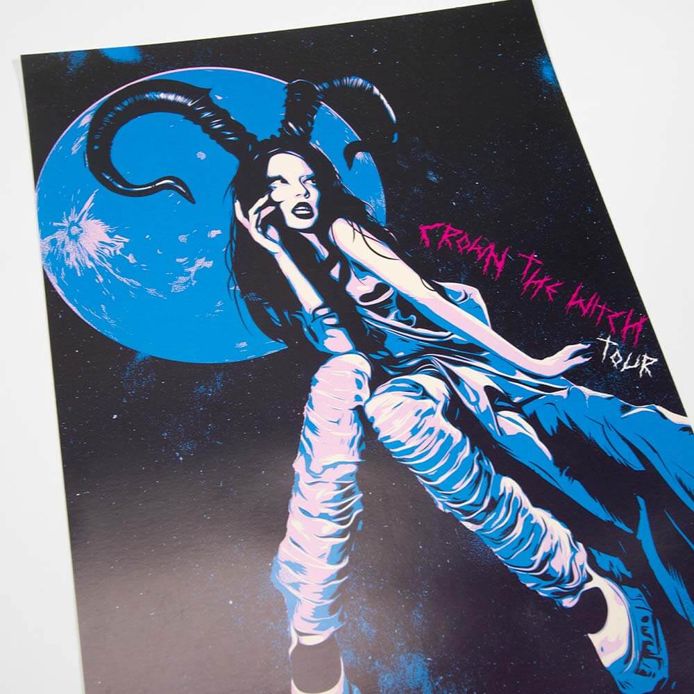 Crown The Witch Tour Poster - A4