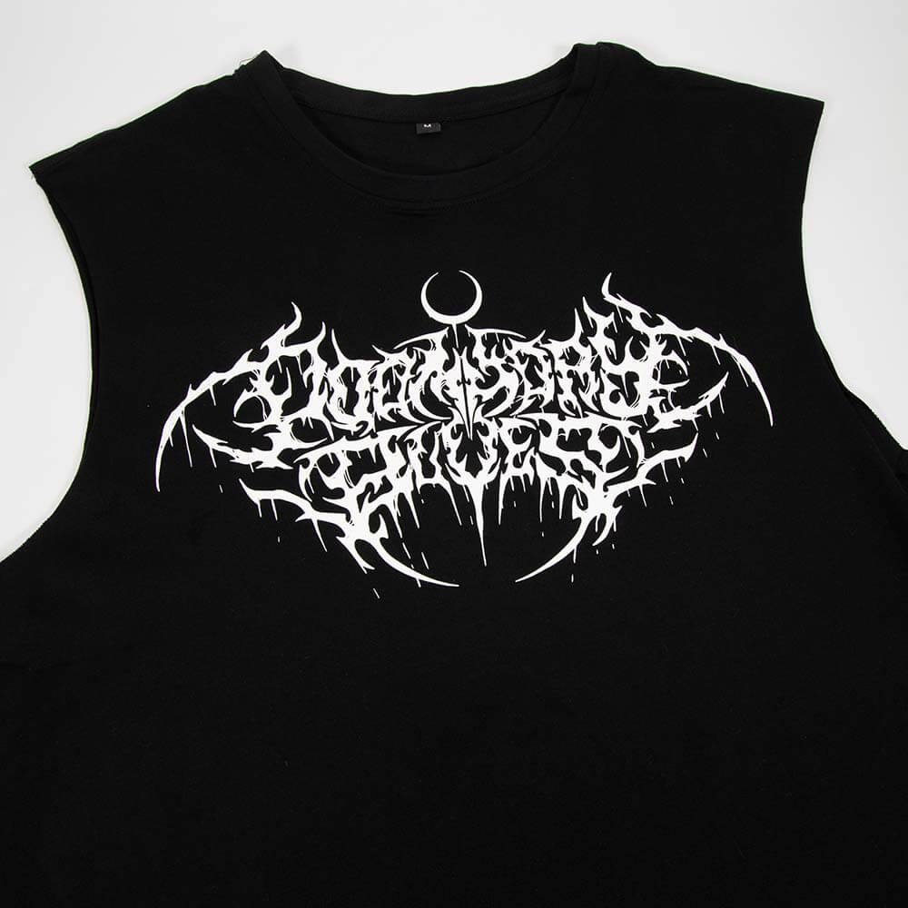 Metal Logo Vest - Black