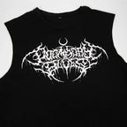 Metal Logo Vest - Black
