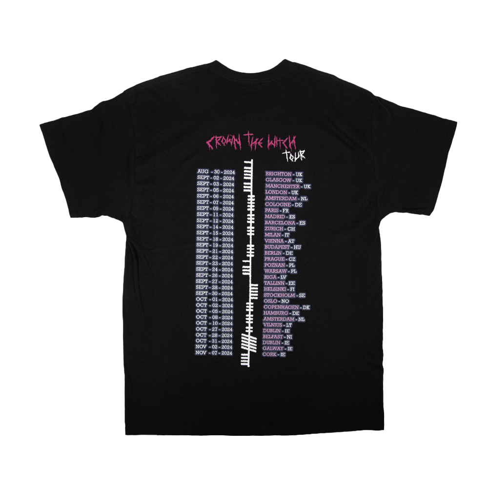 Crown The Witch Tour Tee - Black (Gildan)