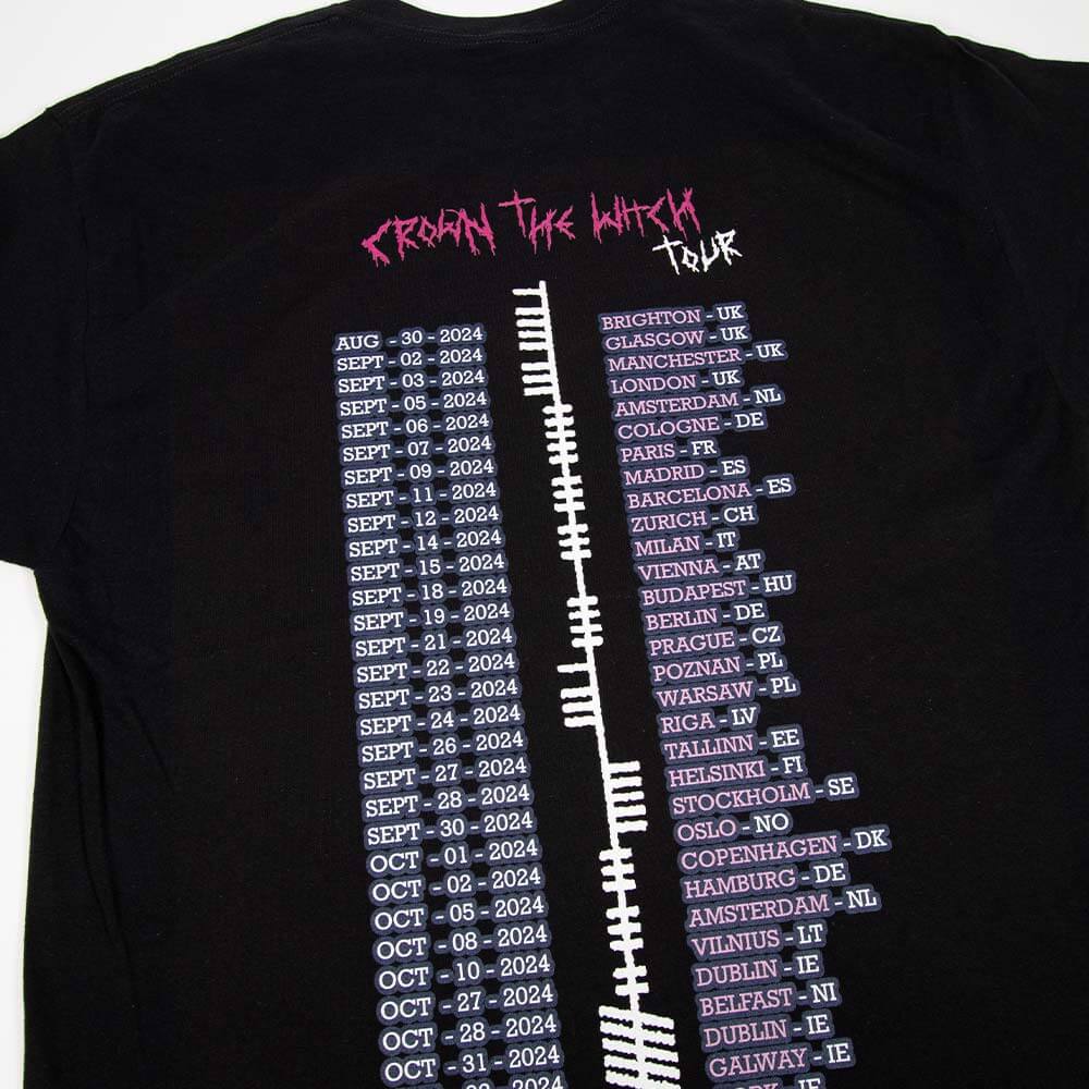 Crown The Witch Tour Tee - Black (Gildan)